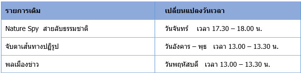 ไทยพีบีเอสเปิดผังกรกฎาคม ครบด้วยสาระบันเทิง ประโยชน์ เด็กเยาวชน สำหรับทุกคนในครอบครัว
